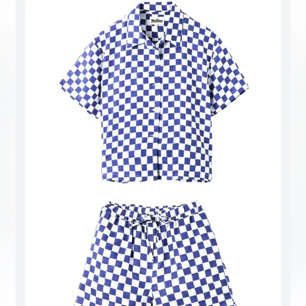 RARE Holiday The Label By Emma Mulholland | Pyjama Check Pant Set | Small